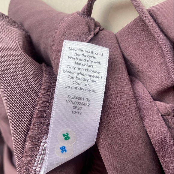 Athleta Attitude Ruched Drawstring Volcanic Violet Size 6 - Picture 12 of 13